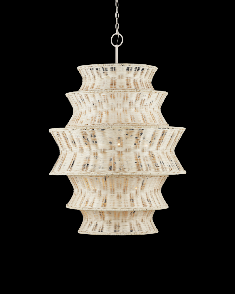 Phebe Large Rattan Chandelier