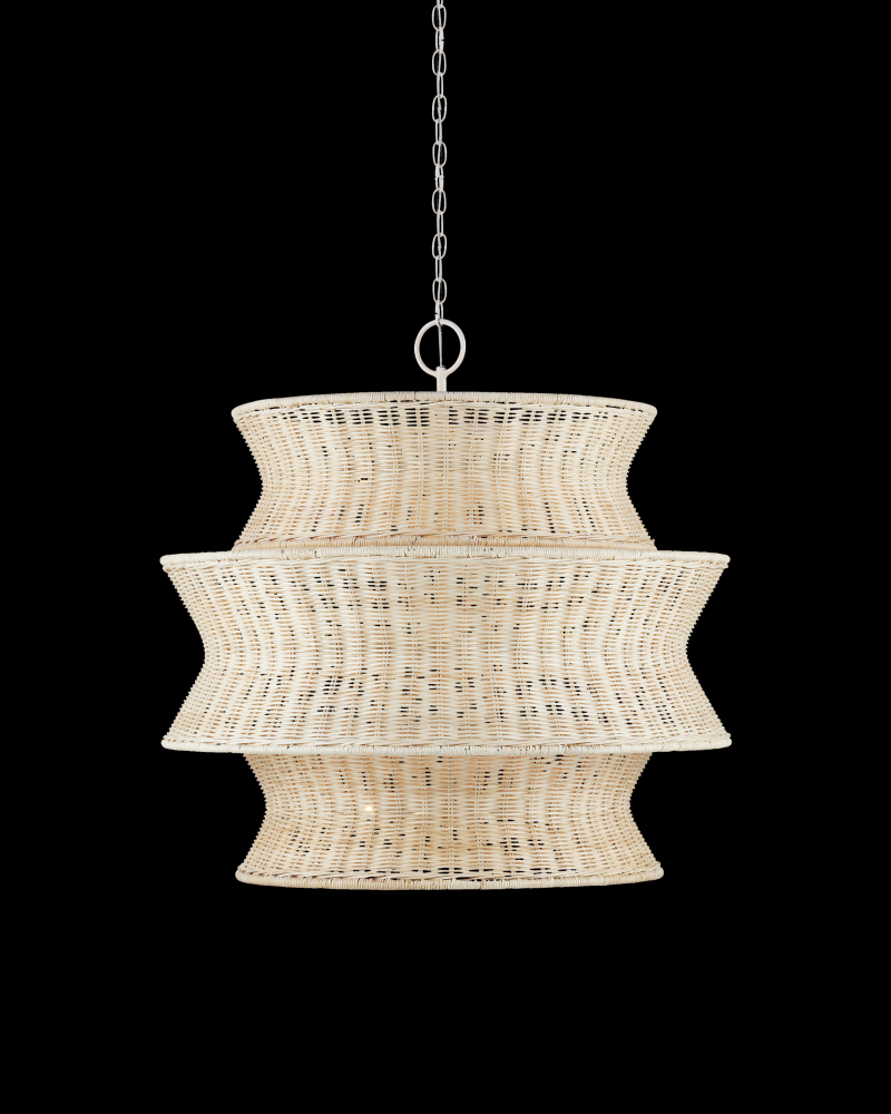 Phebe Medium Rattan Chandelier