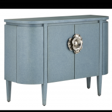 Currey 3000-0280 - Briallen Blue Demi-Lune Cabinet