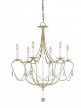 Currey 9890 - Crystal Lights Small Silver Chandelier