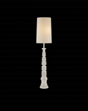 Currey 8000-0112 - Malayan White Floor Lamp