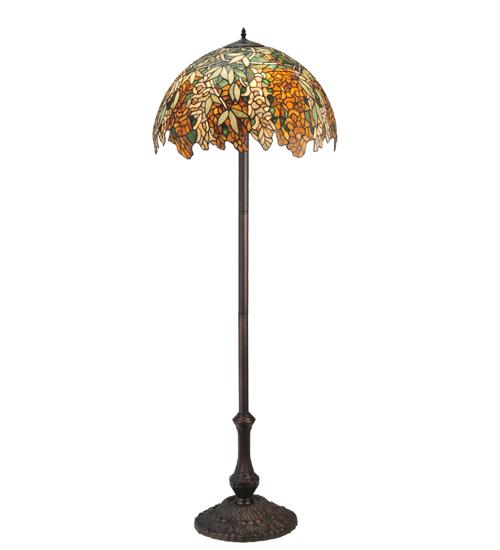 63"H Tiffany Laburnum Jadestone Floor Lamp