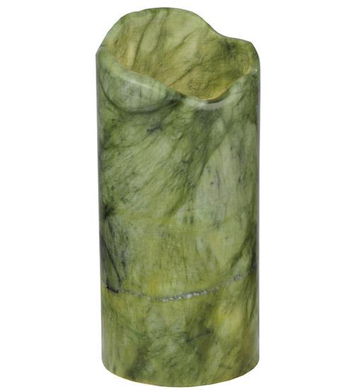 3.5"W Cylindre Green Jadestone Shade