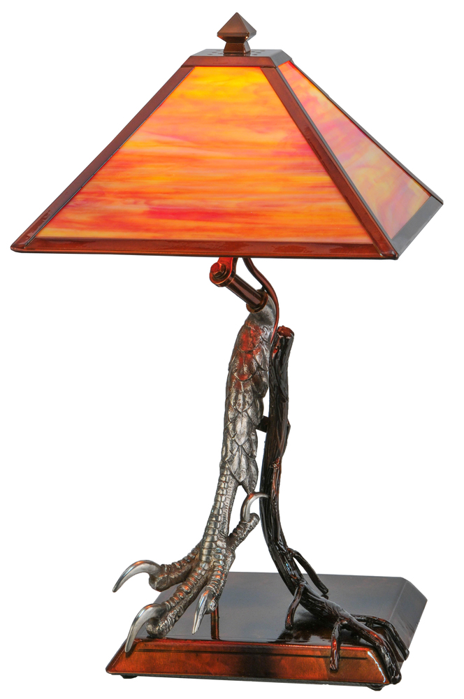 25"H Eagle Claw Kickstand Custom Table Lamp