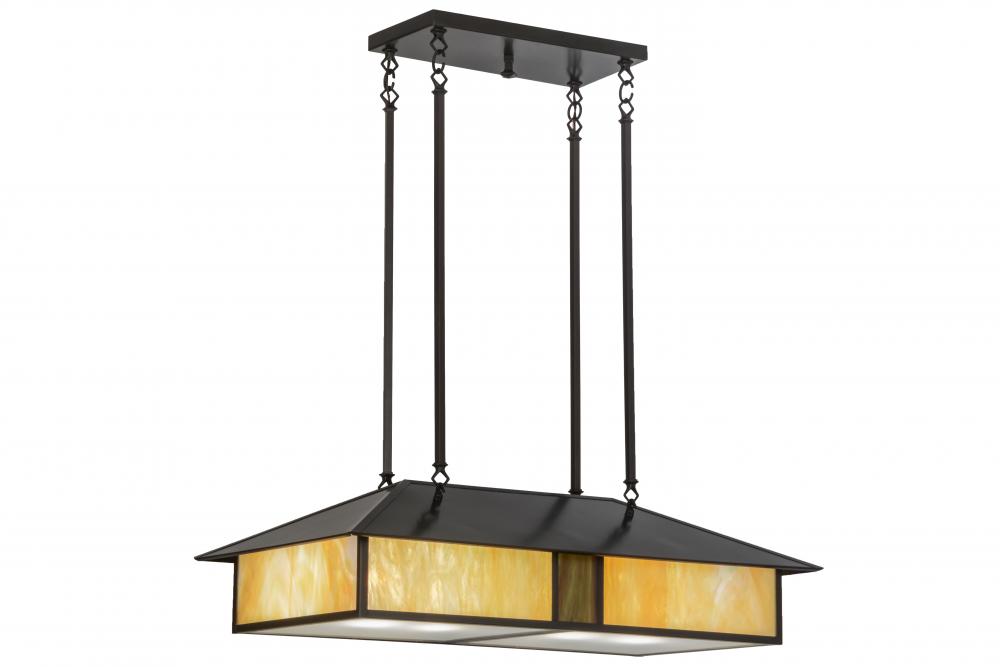 36"L Double Bar Mission Oblong Pendant