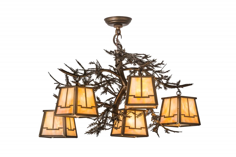 29" Wide Pine Branch Valley View 5 Light Chandelier