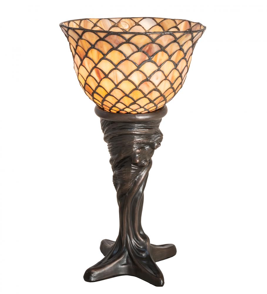 15" High Tiffany Fishscale Mini Lamp
