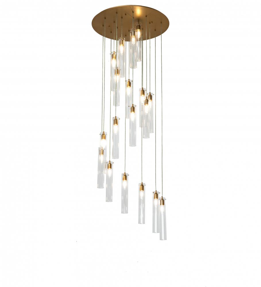 36" Wide Cilindro 18 Light Cascading Pendant