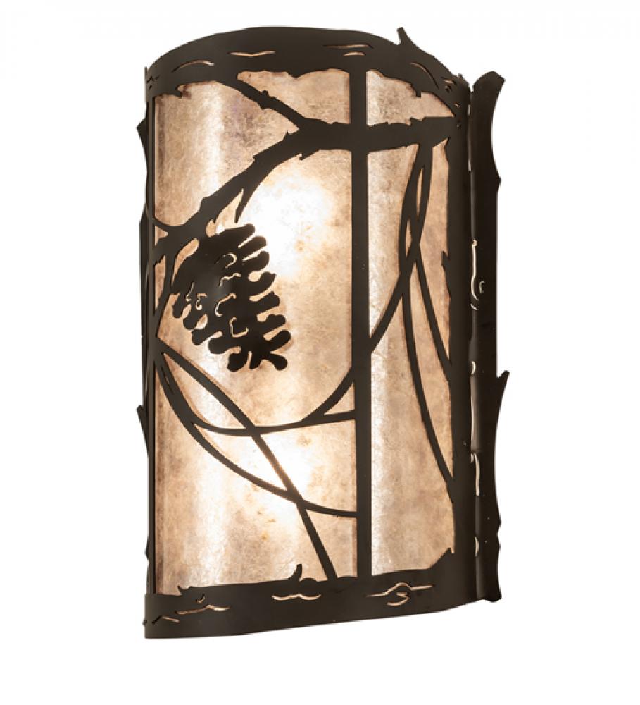 10" Wide Whispering Pines Left Wall Sconce