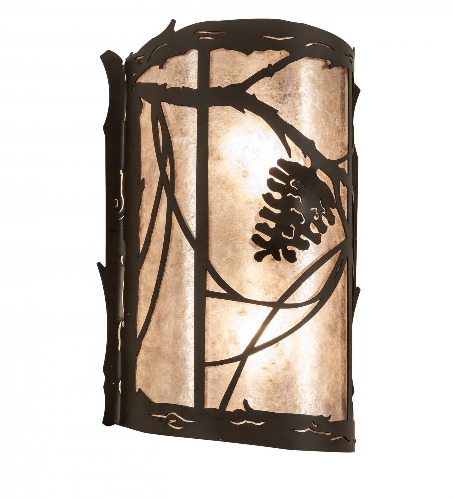 10" Wide Whispering Pines Right Wall Sconce