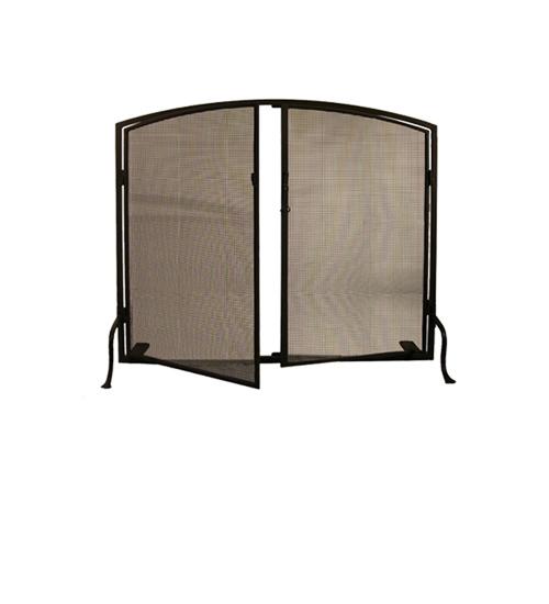 40"W X 32"H Prime Arched Fireplace Screen