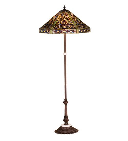 63"H Tiffany Elizabethan Floor Lamp.602