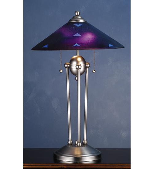 25"H Metro Fusion Plum Crazy Deco Ball Table Lamp