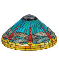 Meyda White 10294 - 16" Wide Tiffany Dragonfly Shade