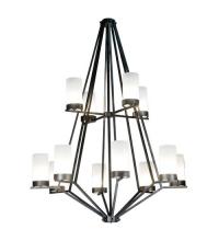 Meyda White 115096 - 60"W Galen 12 Lt Two Tier Chandelier