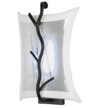 Meyda White 116753 - 10" Wide Twigs LED Fused Glass Wall Sconce