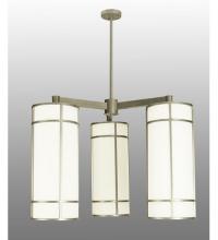 Meyda White 117579 - 49"W Cilindro Jackson Hall 3 LT Chandelier