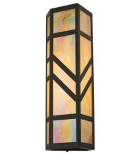 Meyda White 117912 - 7"W Santa Fe Wall Sconce