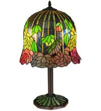 Meyda White 134540 - 23"H Tiffany Honey Locust Base Table Lamp