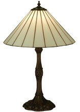 Meyda White 137668 - 26.5"H Duncan White Table Lamp