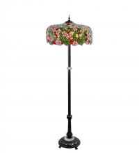 Meyda White 148875 - 62" High Tiffany Cherry Blossom Floor Lamp