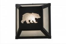 Meyda White 162703 - 10"W Lone Bear Wall Sconce