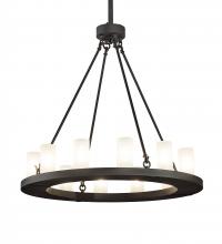 Meyda White 199716 - 36" Wide Loxley 12 Light Chandelier