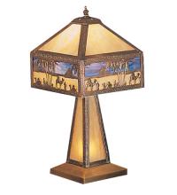Meyda White 200204 - 19.5" Wide Camel Mission Accent Lamp