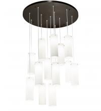 Meyda White 214836 - 48" Wide Cilindro 12 Light Cascading Pendant