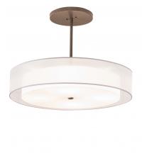 Meyda White 216022 - 30" Wide Cilindro Textrene Pendant