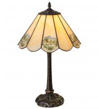 Meyda White 218838 - 21" High Americana Table Lamp