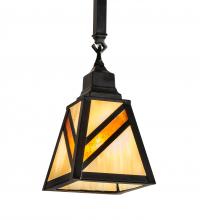 Meyda White 218907 - 6" Square Santa Fe Mini Pendant