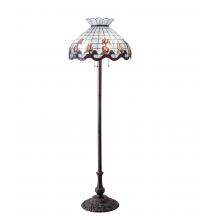 Meyda White 228096 - 62" High Roseborder Floor Lamp