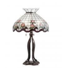 Meyda White 228799 - 32" High Roseborder Table Lamp