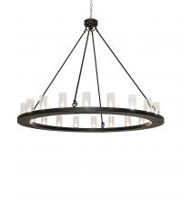 Meyda White 238641 - 60" Wide Loxley 20 Light Chandelier