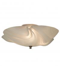 Meyda White 242095 - 16" Wide Metro Blanco Swirl Organic Flushmount