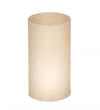Meyda White 245869 - 3.5" Wide Cylindre Sahara Taupe Shade
