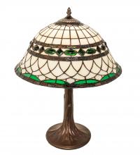 Meyda White 253627 - 23" High Tiffany Roman Table Lamp