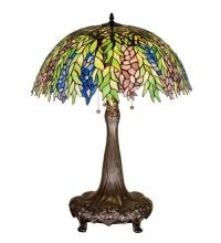 Meyda White 26575 - 31"H Tiffany Honey Locust Table Lamp