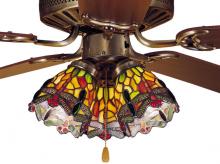 Meyda White 27473 - 4"W Hanging Head Dragonfly Fan Light