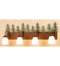 Meyda White 29486 - 35"W Tall Pines 4 LT Vanity Light