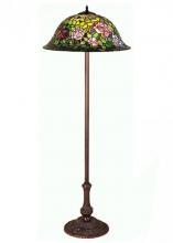 Meyda White 30368 - 63"H Tiffany Rosebush Floor Lamp