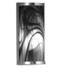 Meyda White 68848 - 5.5"W Cylinder Noir Swirl Fused Glass Wall Sconce
