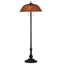Meyda White 81064 - 64"H Tiffany Fishscale Floor Lamp